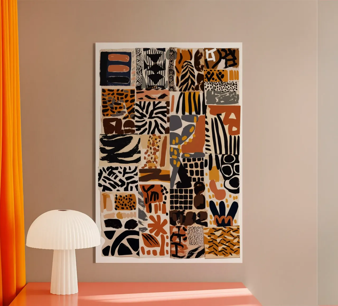 Afri Pattern Acryl-Glas von treechild