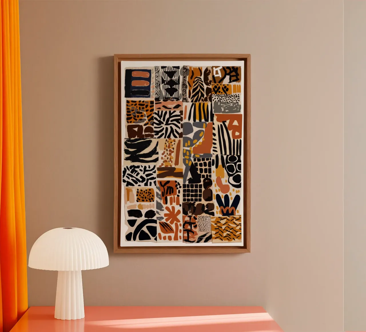 Afri Pattern tela con Cornice a cassetta da treechild