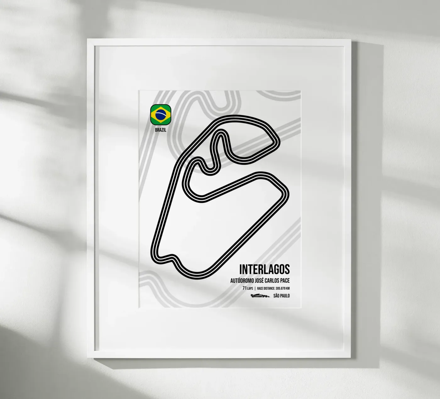 Interlagos Circuit poster van Mariel Toigo