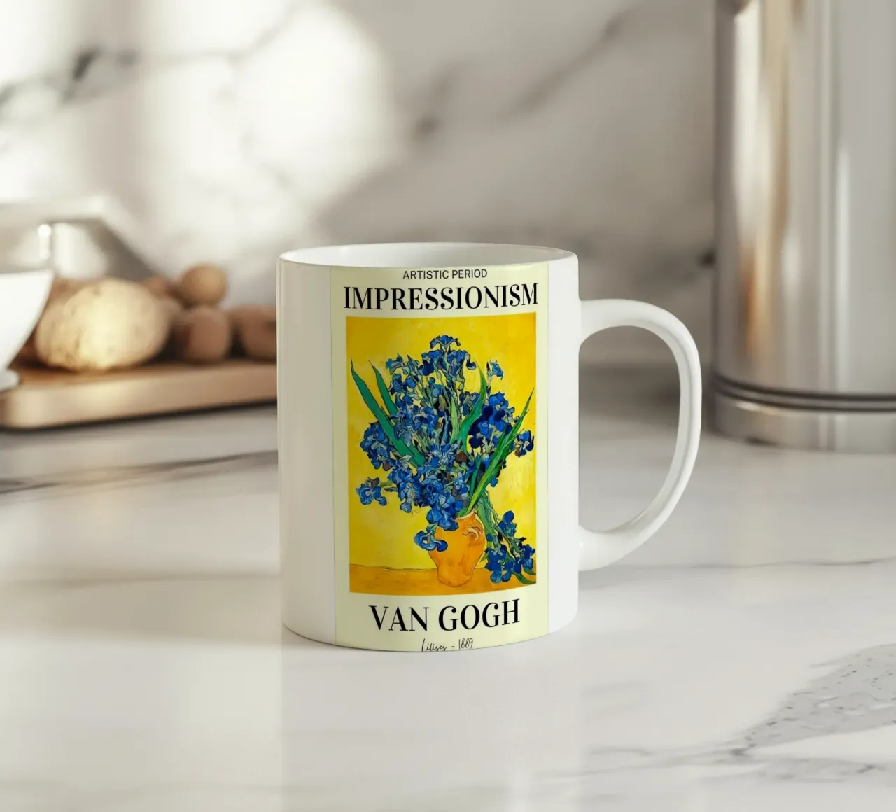vaso con fiori di iris tazza in ceramica da Piper Shop Oke