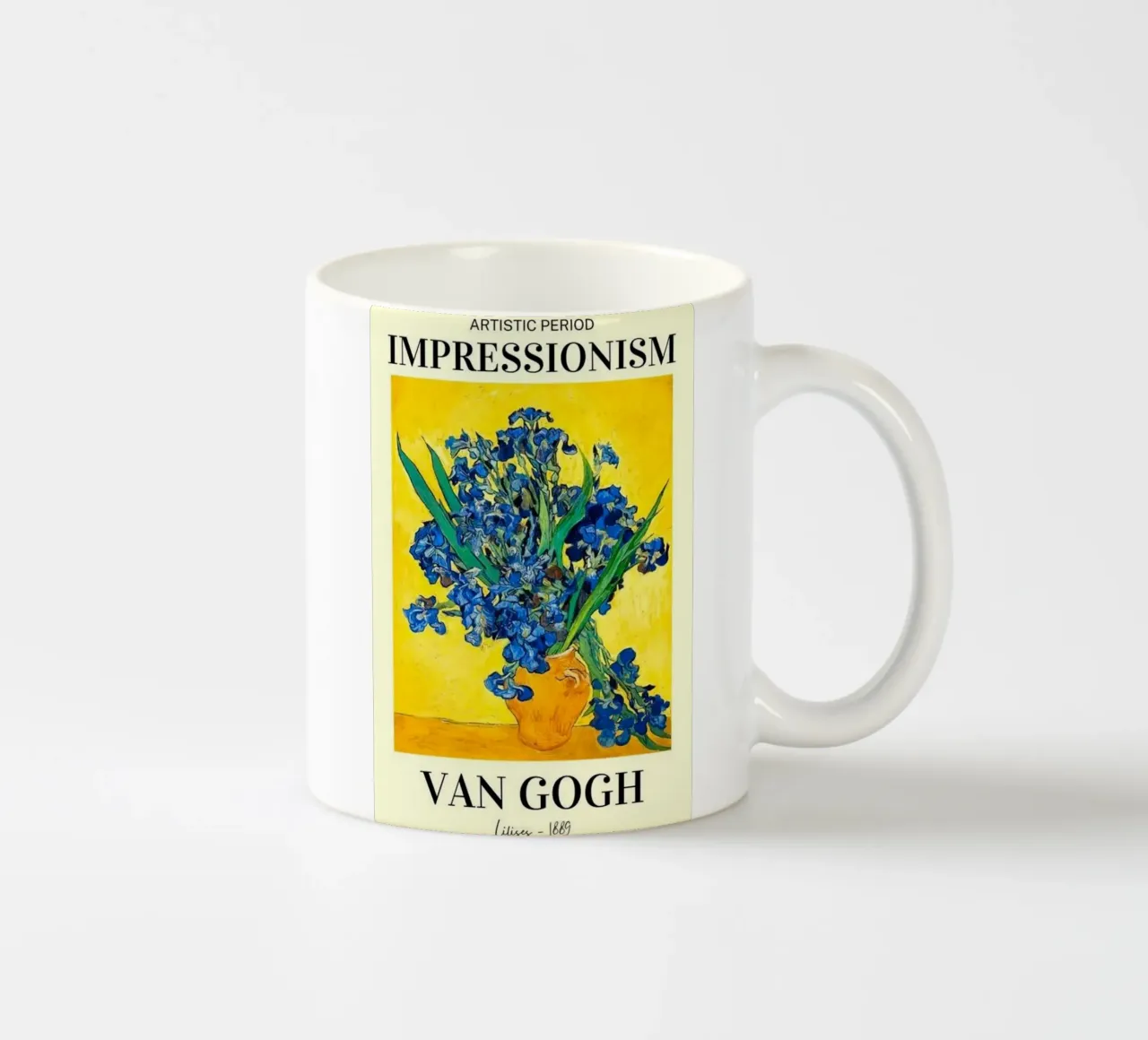 vaso con fiori di iris tazza in ceramica da Piper Shop Oke