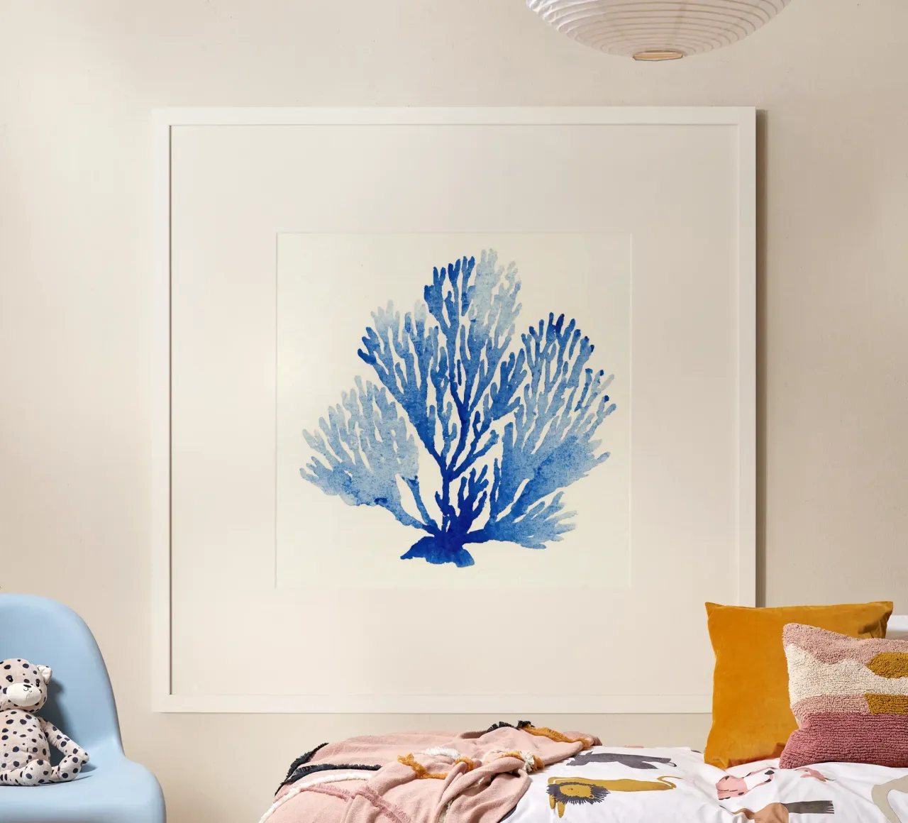 Pillow Pattern No 06 poster con telaio in plastica da treechild
