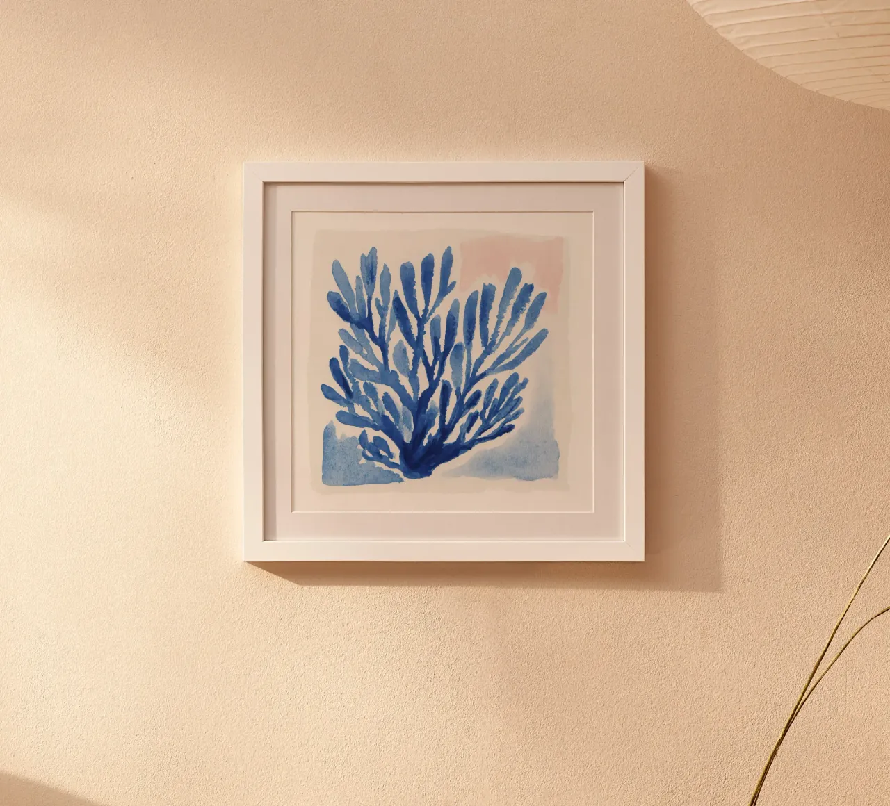Pillow Pattern No 08 poster con telaio in alluminio da treechild