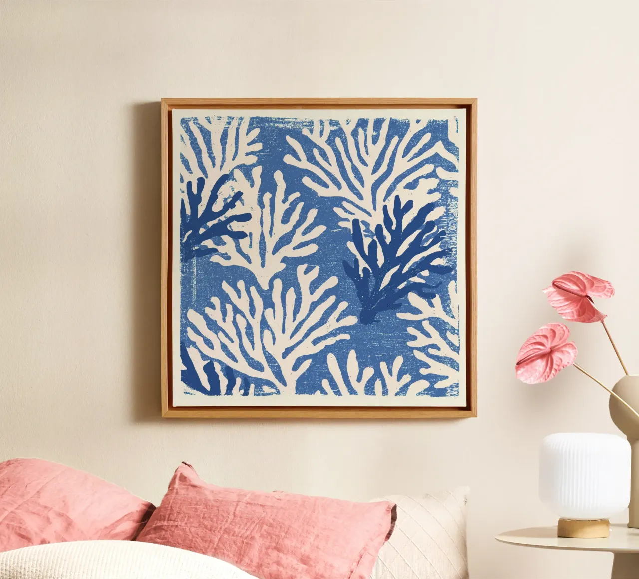 Pillow Pattern No 10 canvas met Baklijst van treechild