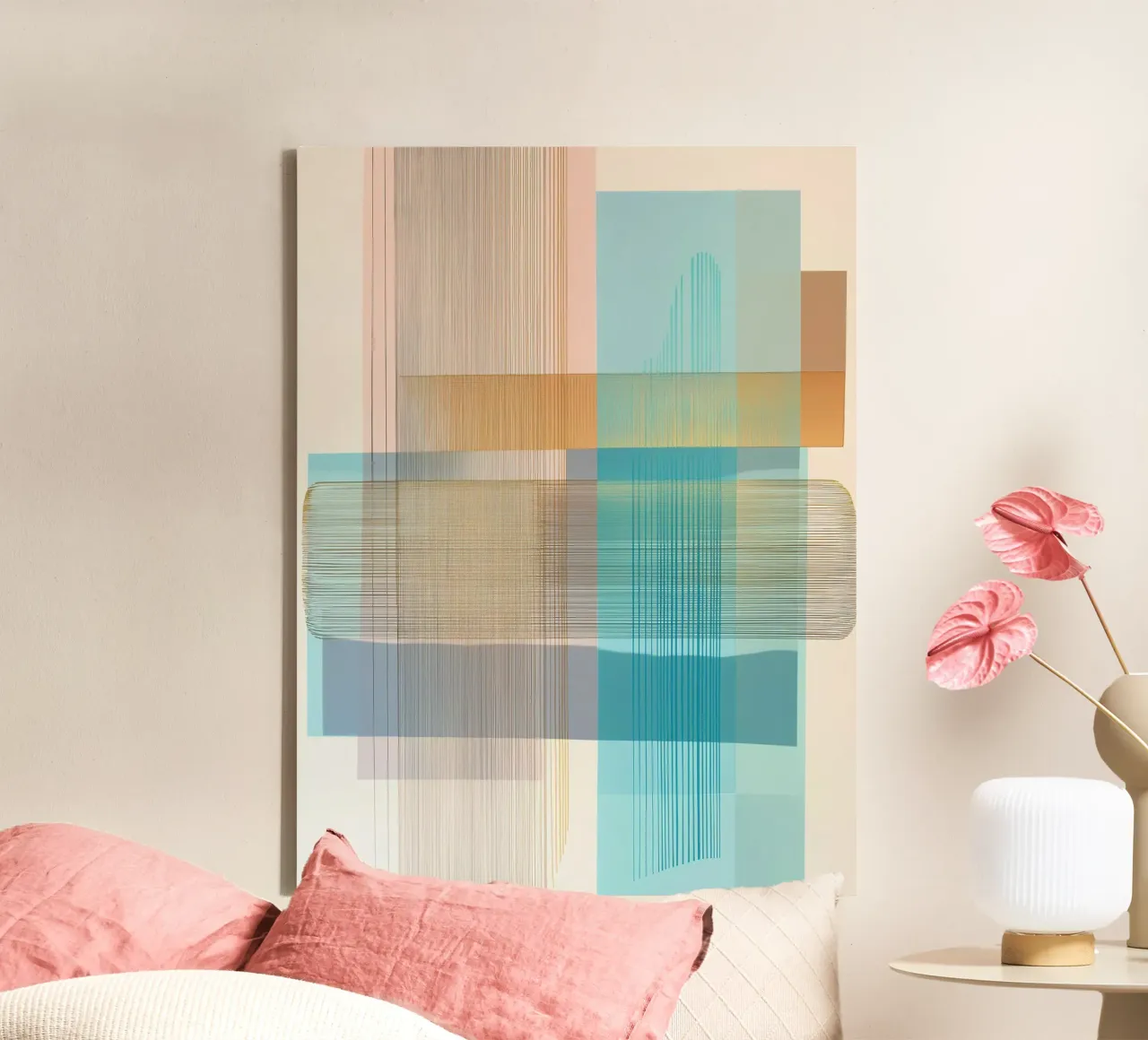 Abstract modern tela con Cornice a cassetta da Imagine