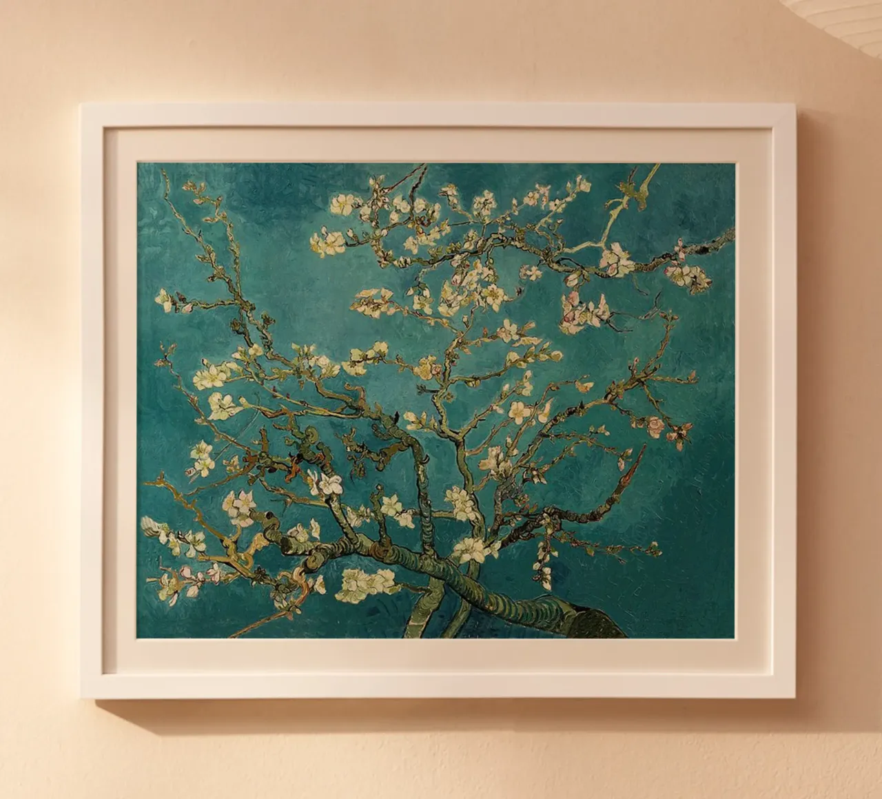 mandorli in fiore all'inizio della stagione poster con telaio in plastica da Piper Shop Oke