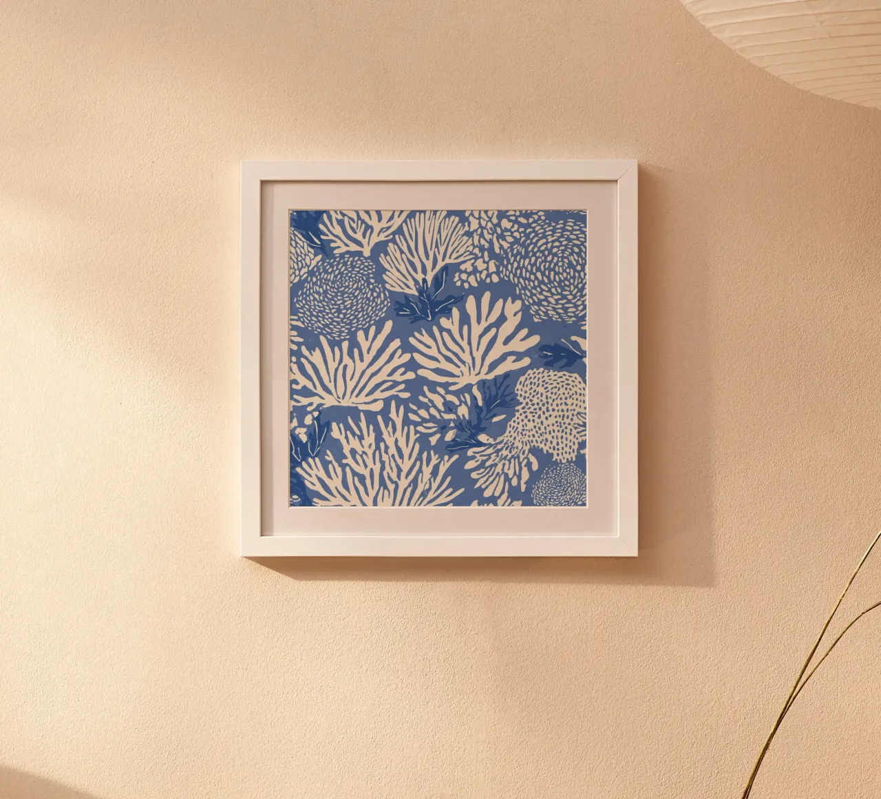 Pillow Pattern No 11 poster con telaio in legno da treechild