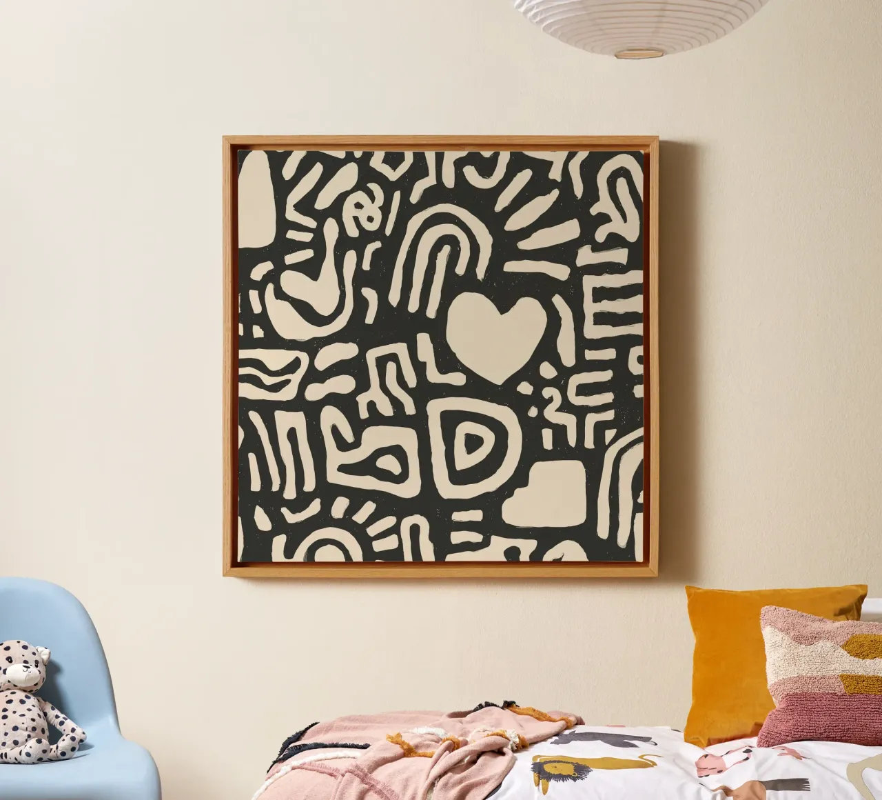 Pillow Pattern No 13 tela con Cornice a cassetta da treechild