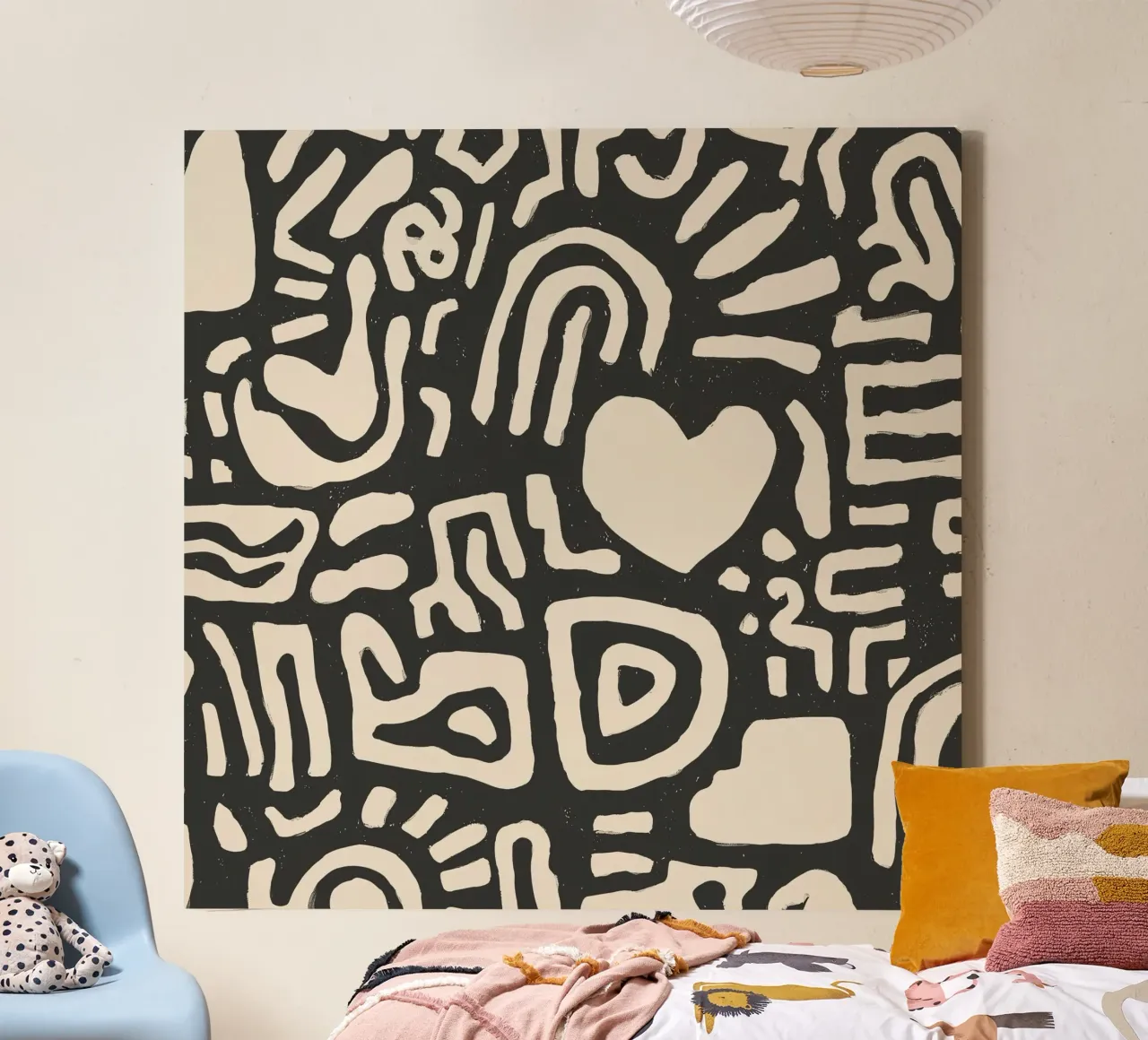 Pillow Pattern No 13 tela con Cornice a cassetta da treechild