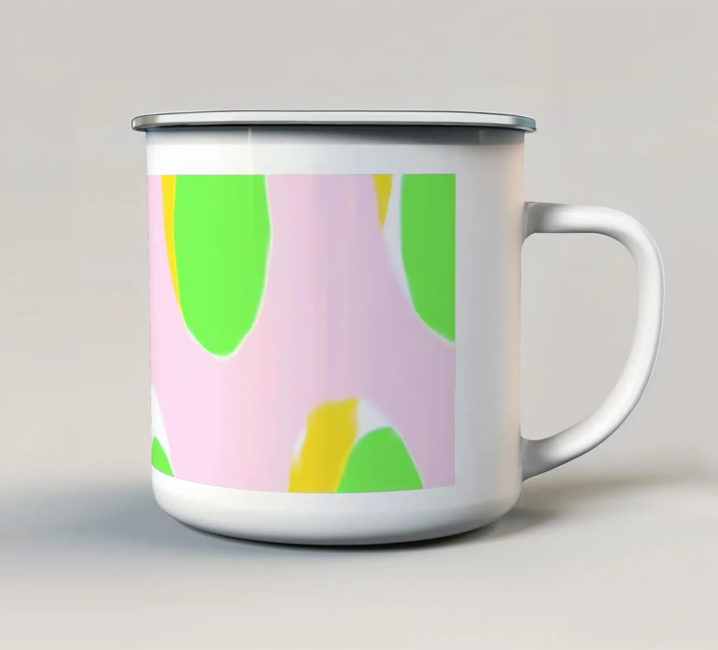 Abstract Pattern enamel mug by Metron