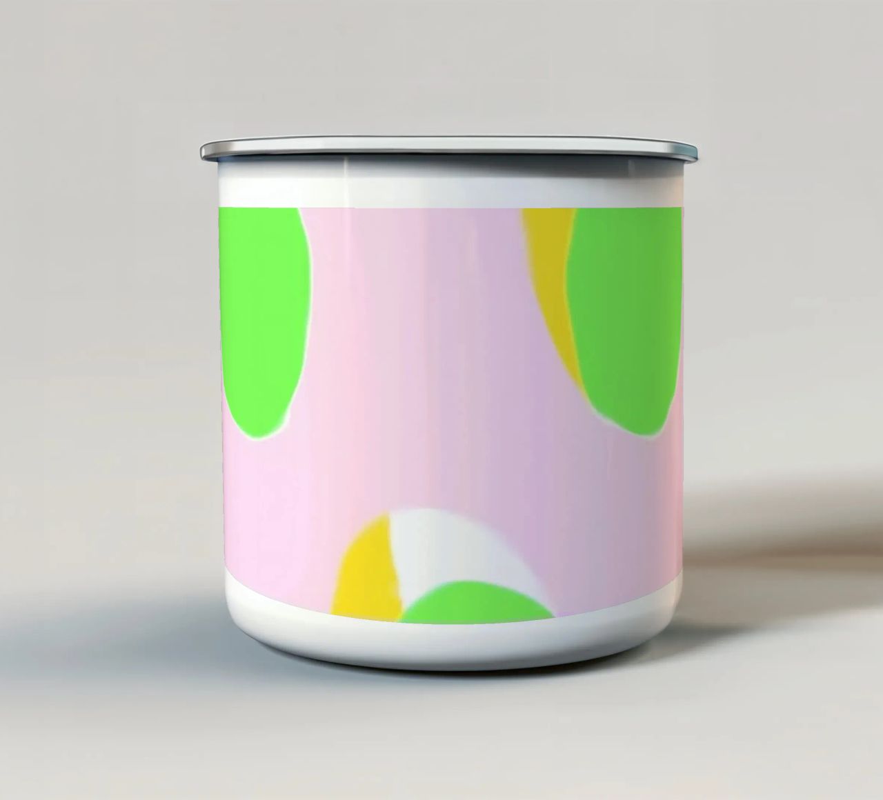 Abstract Pattern tazza in smalto da Metron