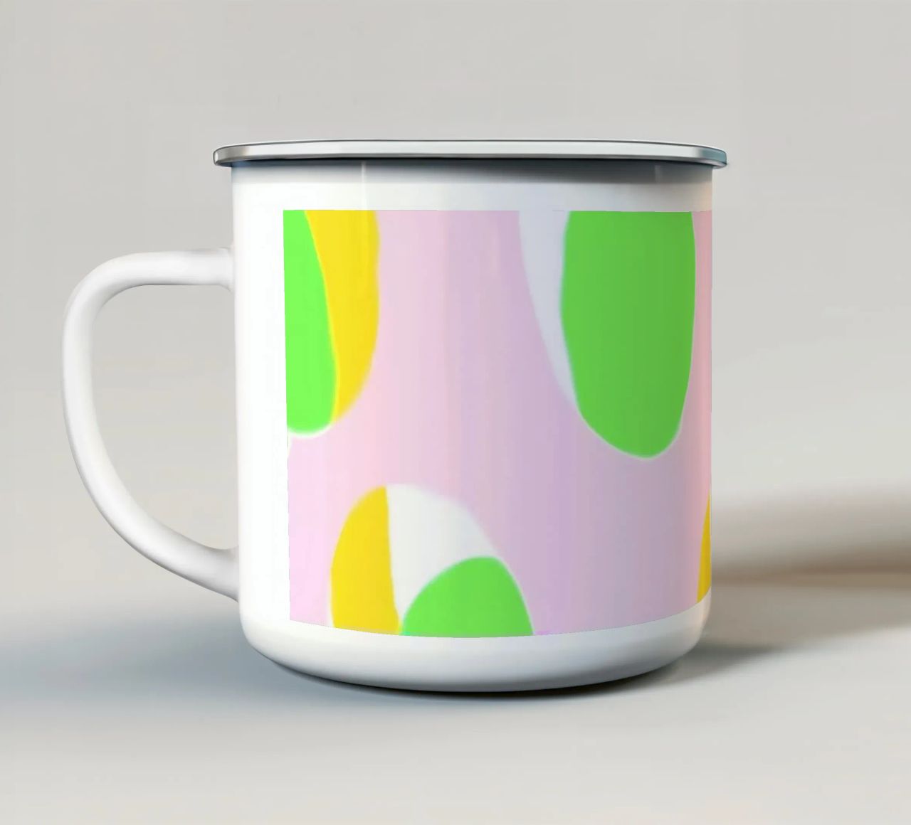 Abstract Pattern tazza in smalto da Metron