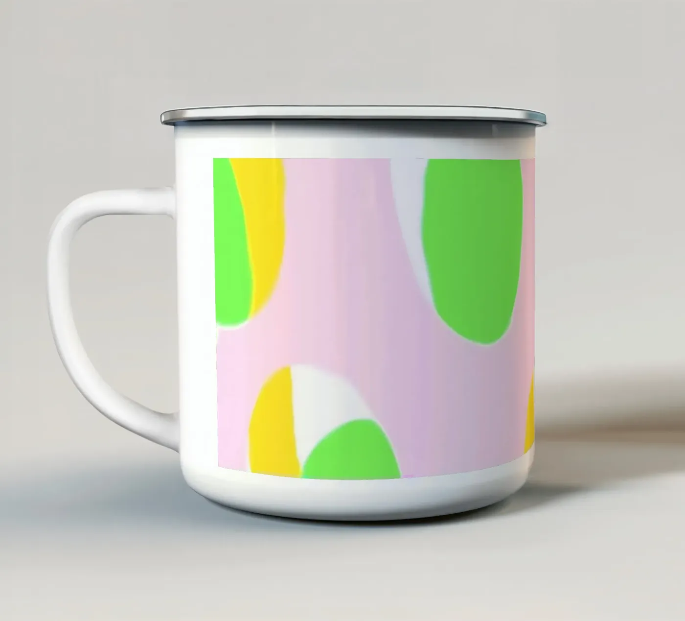 Abstract Pattern enamel mug by Metron