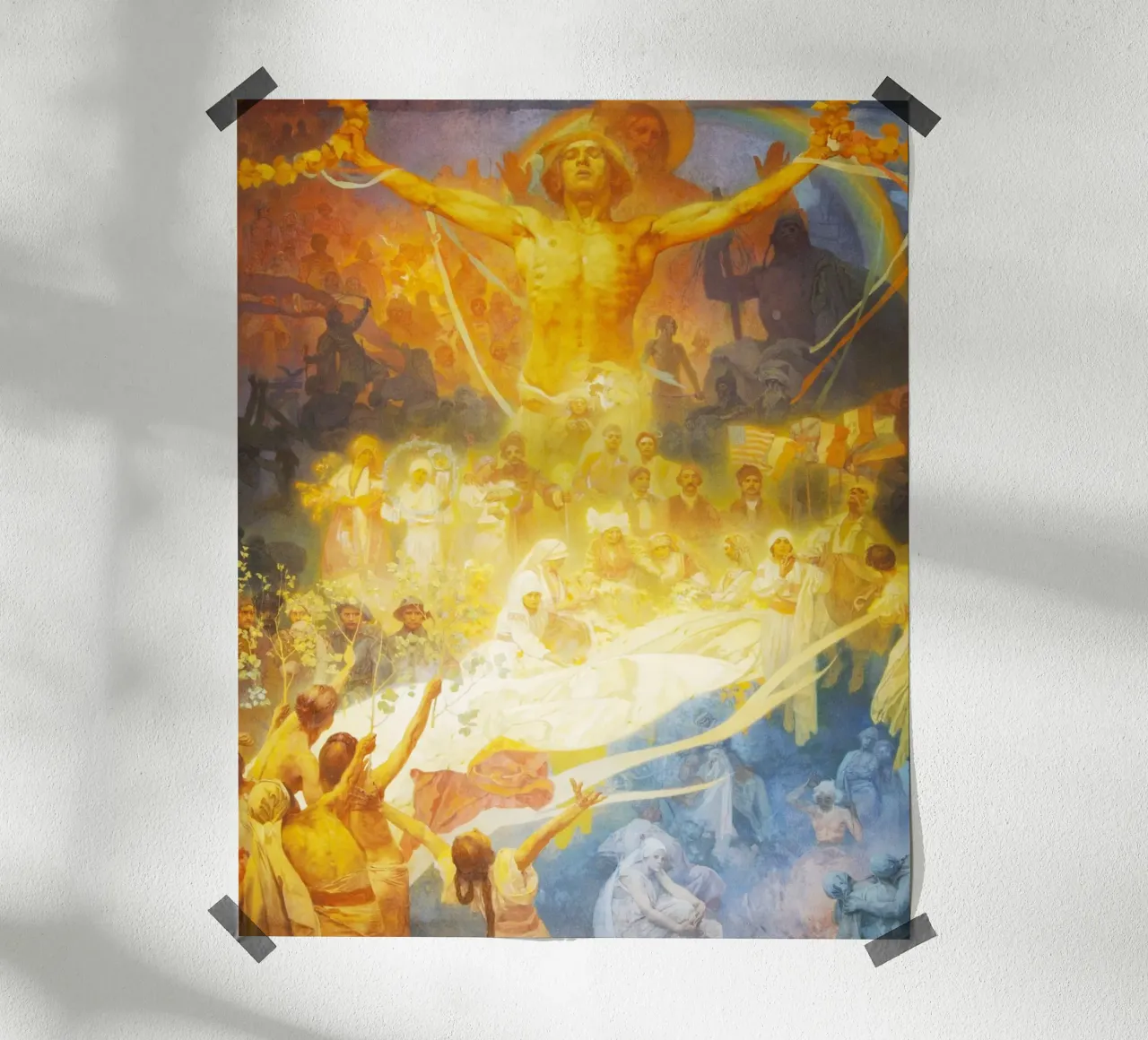 L'Epopea slava, Ciclo XX di Alphonse Mucha fa parte dell'arte poster con telaio in plastica da Venus Art