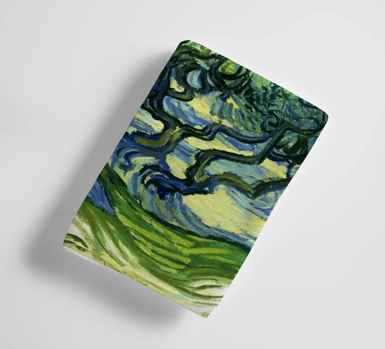 Olive Trees with the Alpilles in the Background by Vincent v towel by Classic Art Prints