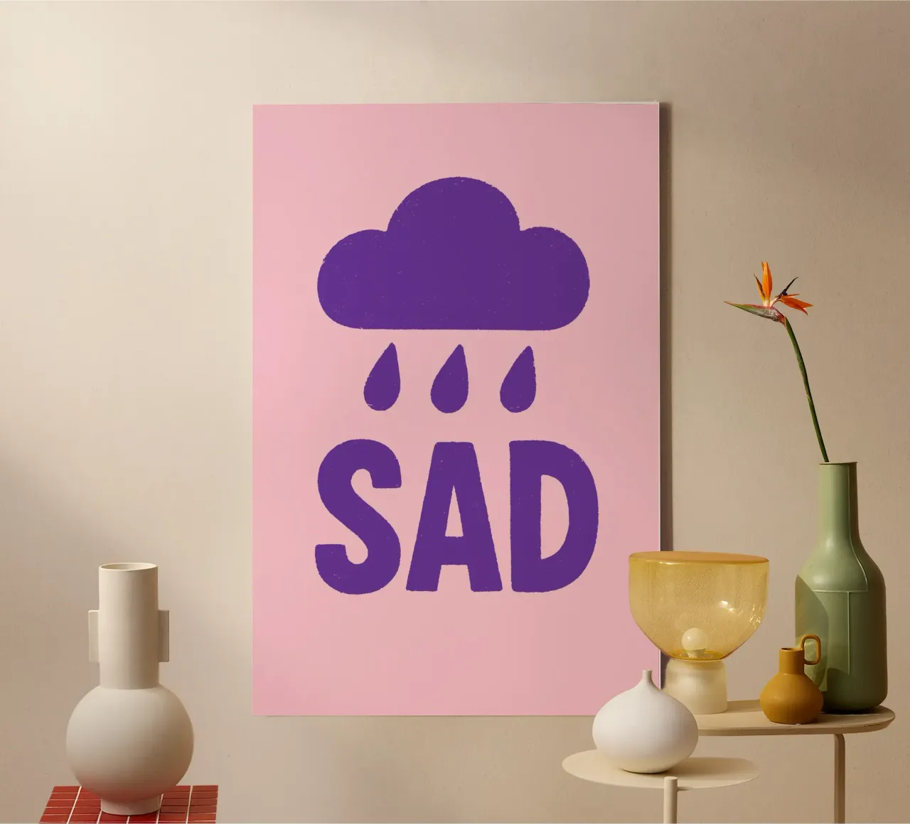 Sad canvas met Baklijst van treechild