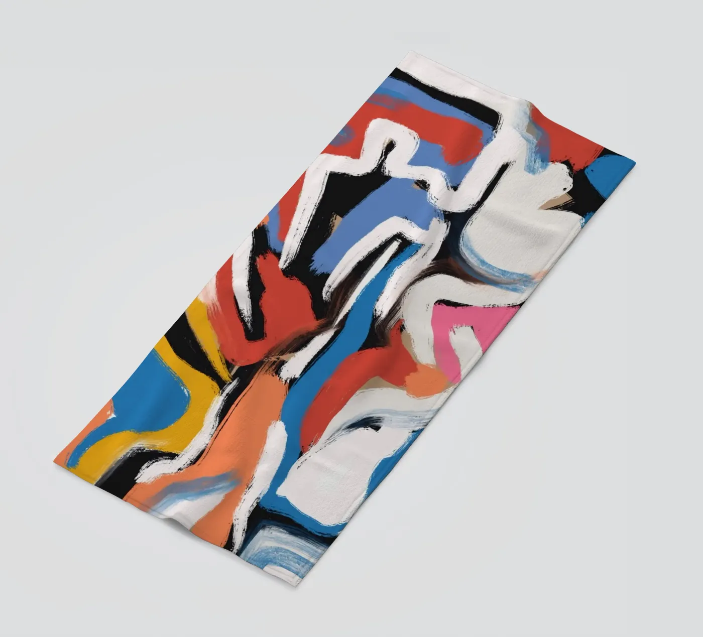 Brushstrokes composition Strandtuch von Little Dean