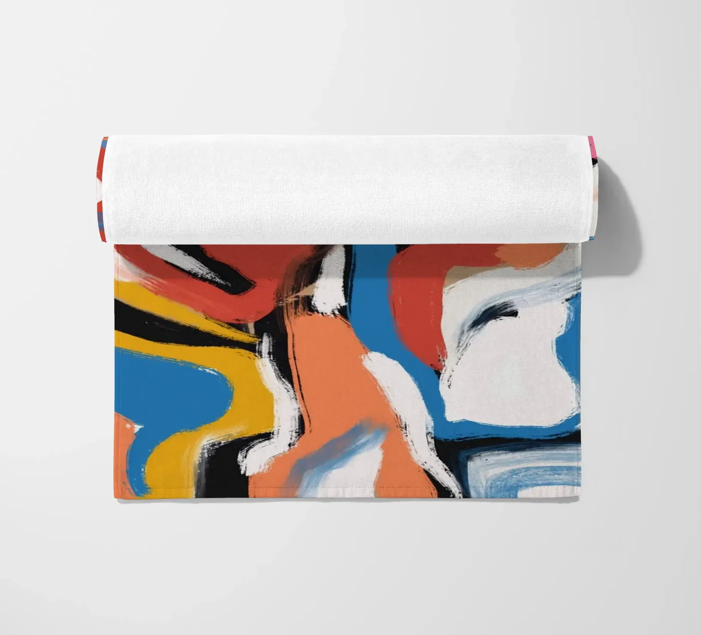 Brushstrokes composition Strandtuch von Little Dean