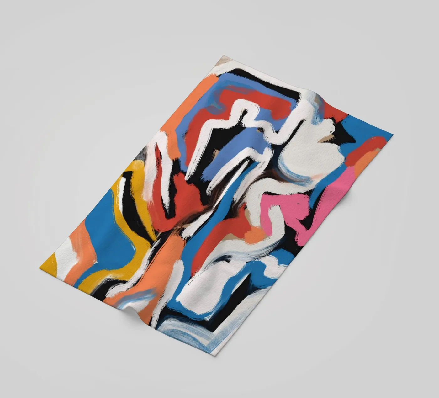 Brushstrokes composition Strandtuch von Little Dean