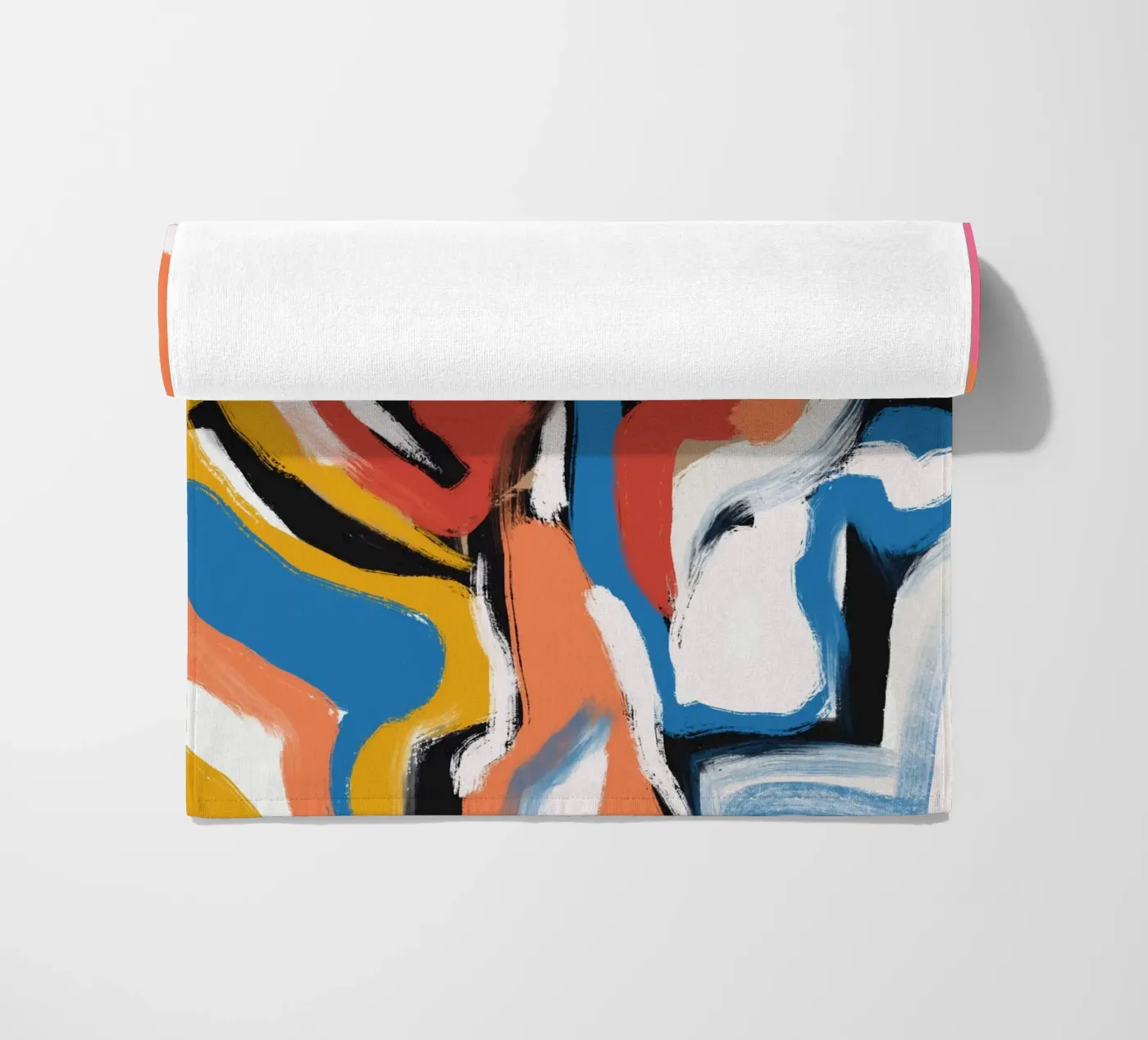 Brushstrokes composition Strandtuch von Little Dean