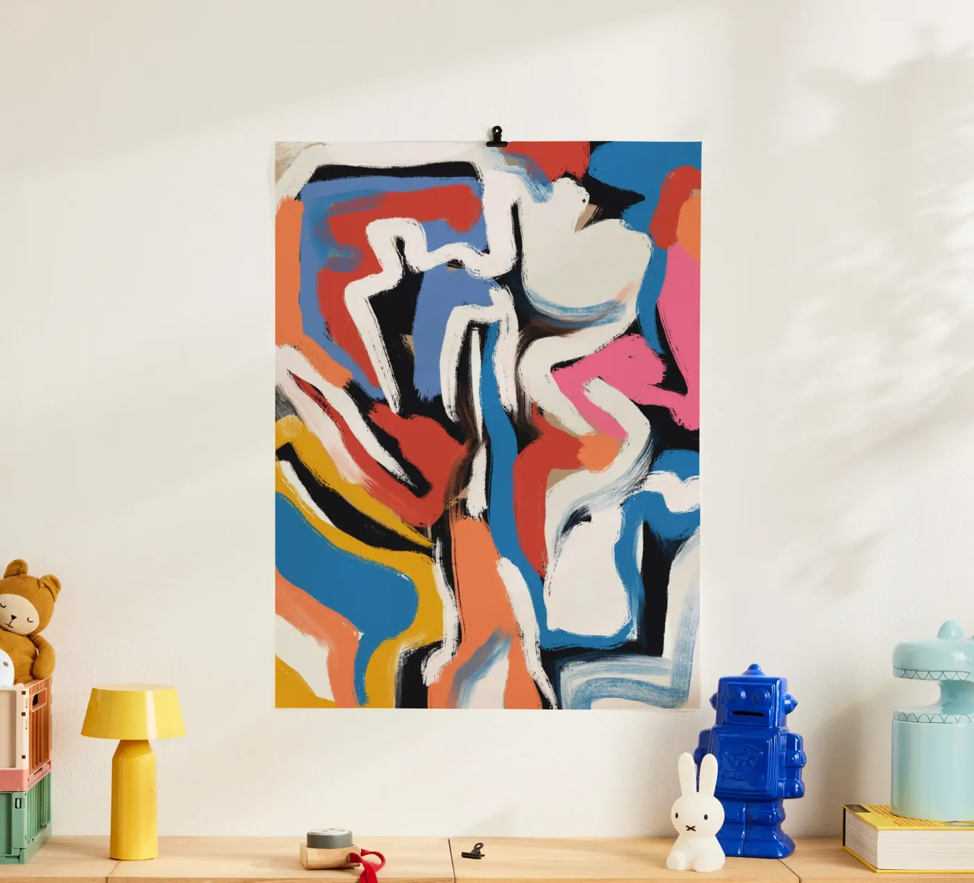 Brushstrokes composition poster by Little Dean