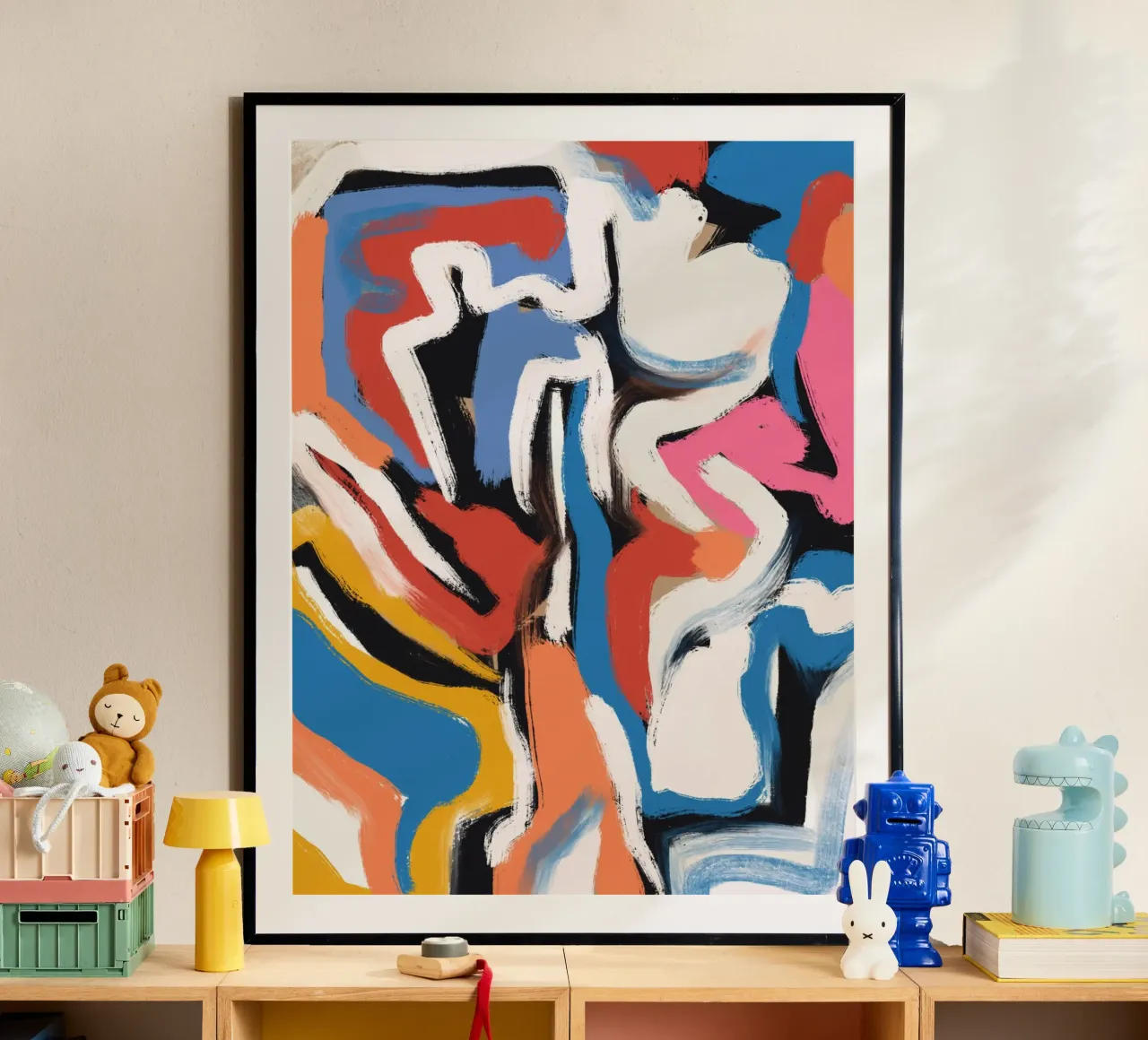 Brushstrokes composition poster by Little Dean