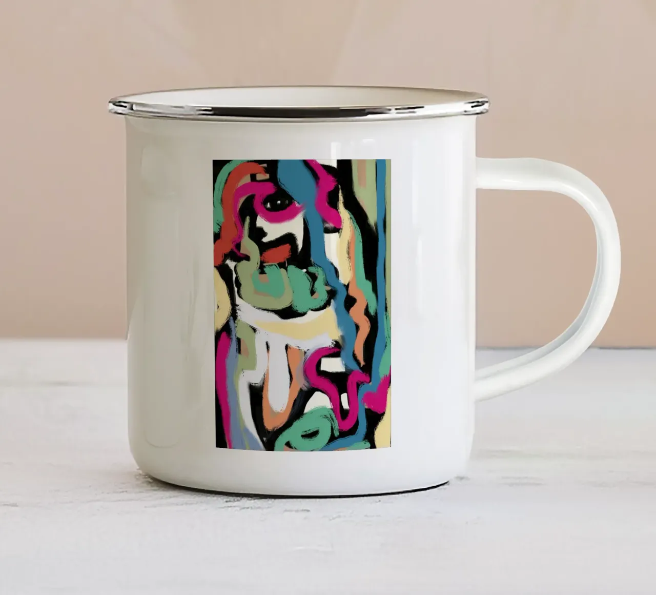 Colori del serpente tazza in smalto da Little Dean
