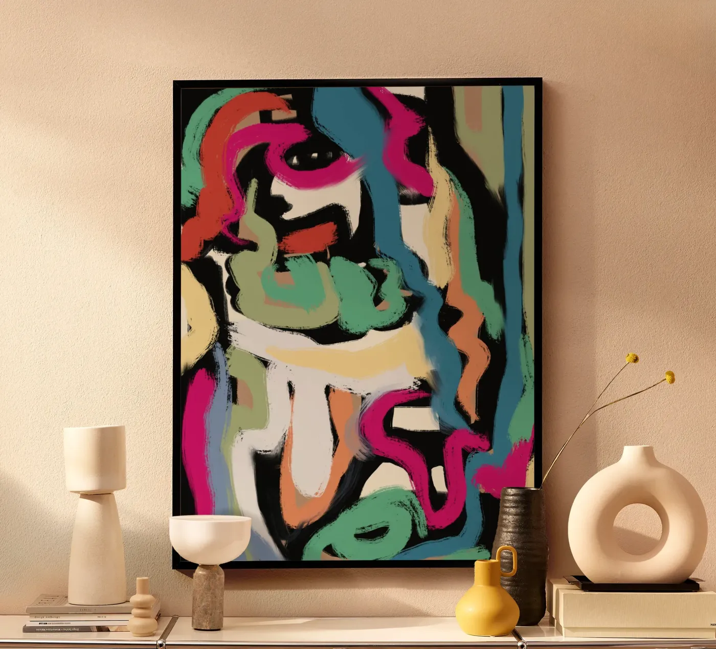 Snake colours poster by Little Dean