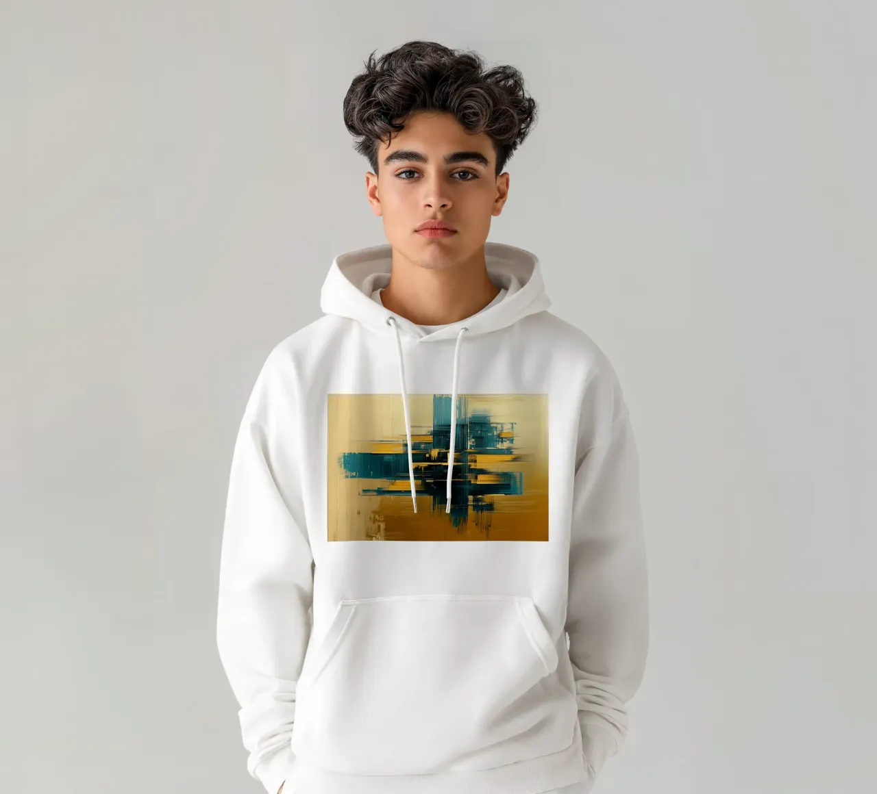 Abstract shapes felpa con cappuccio da Imagine