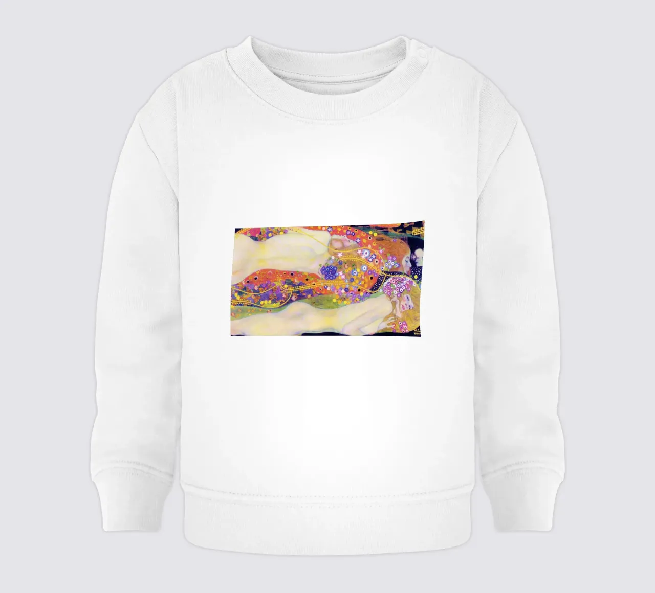 Serpenti d'acqua II di Gustav Klimt (1907) felpa neonato da Venus Art