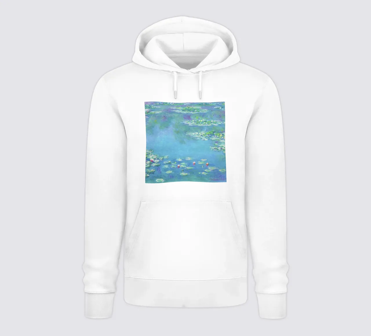 Ninfee di Claude Monet (1840-1926) felpa con cappuccio da Venus Art