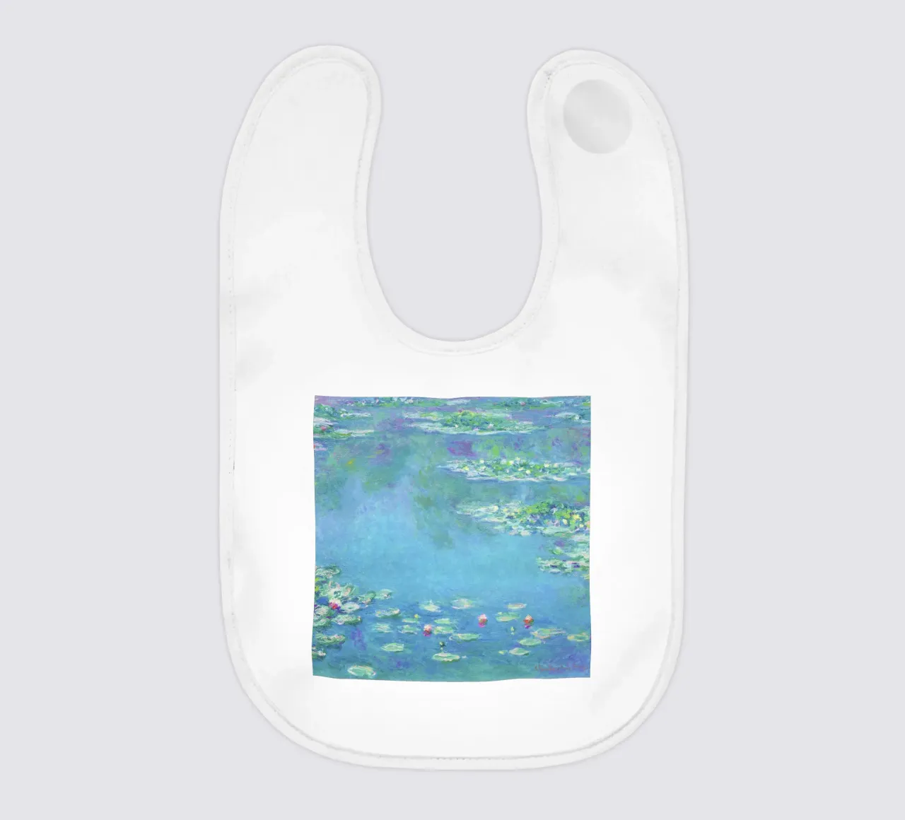 Ninfee di Claude Monet (1840-1926) bavaglino da Venus Art