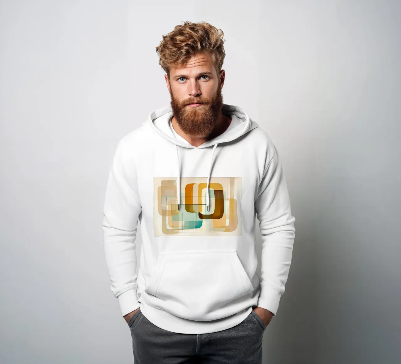 Astratto boho felpa con cappuccio da Imagine
