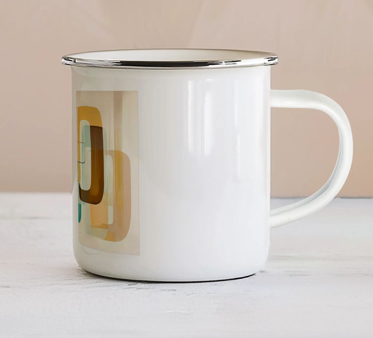 Astratto boho tazza in smalto da Imagine