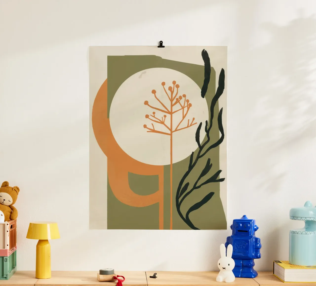 Pianta solare astratta poster da Lyra Glaze