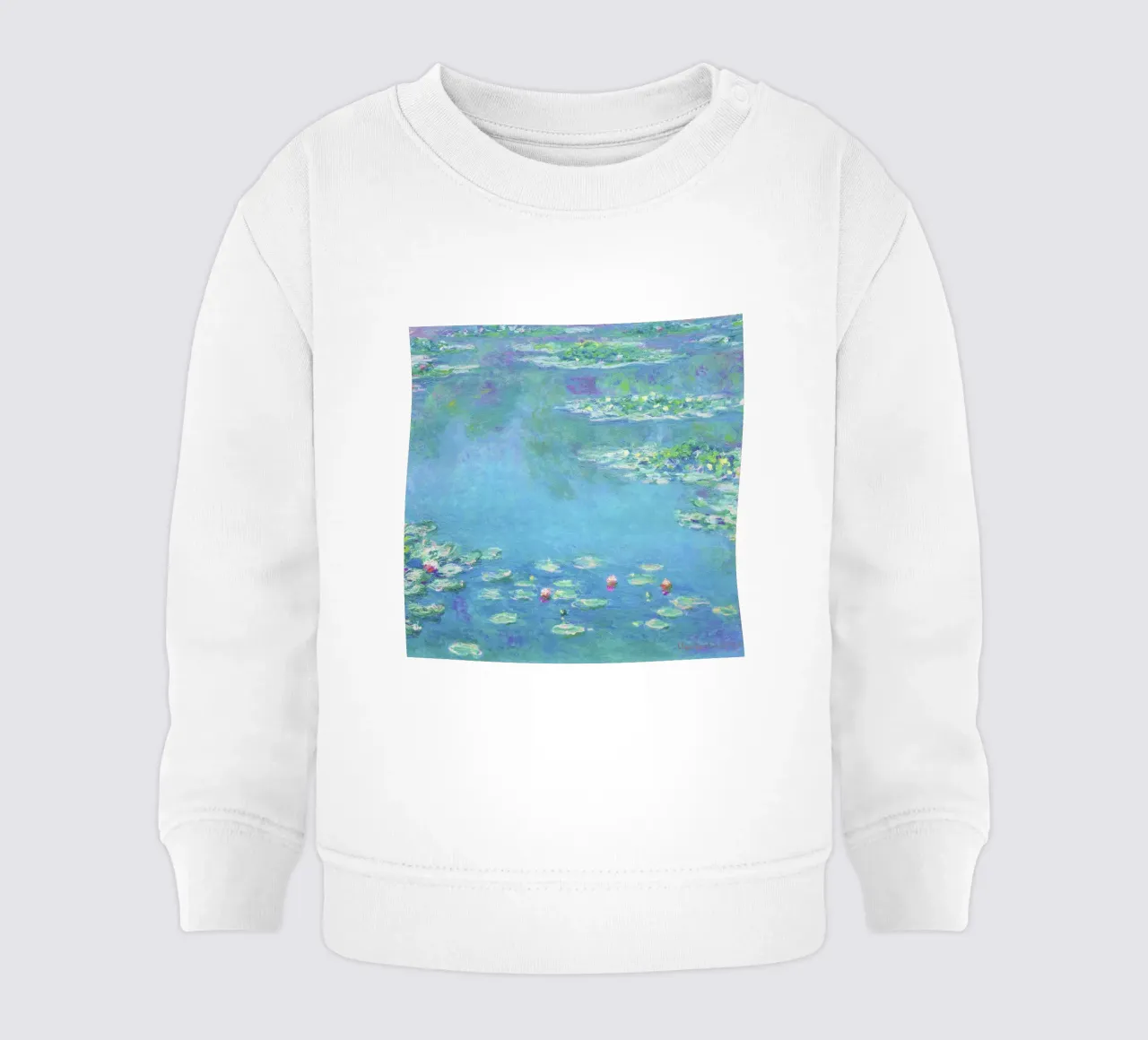 Ninfee di Claude Monet (1840-1926) felpa neonato da Classic Art Prints