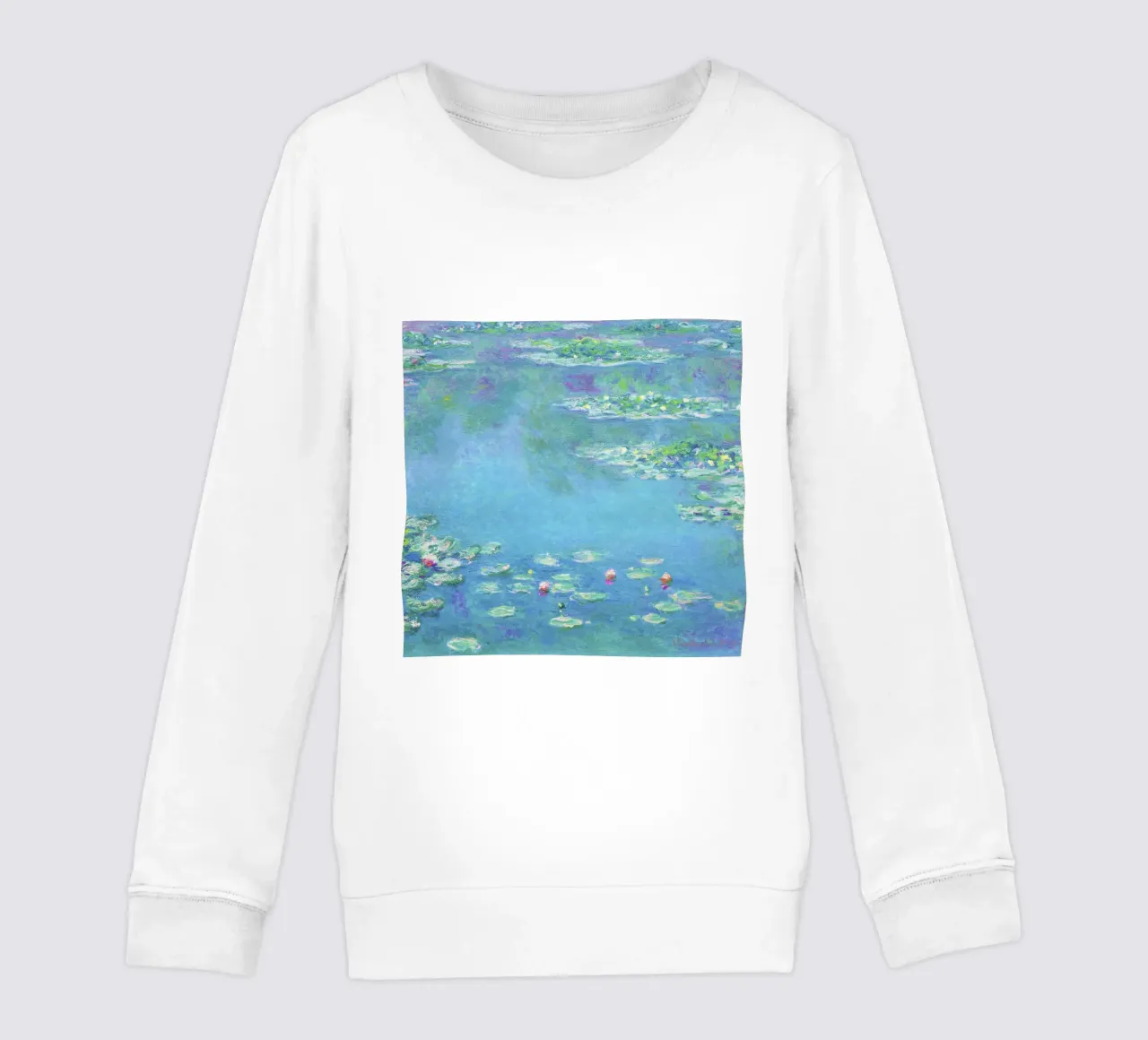 Ninfee di Claude Monet (1840-1926) felpa bambino da Classic Art Prints