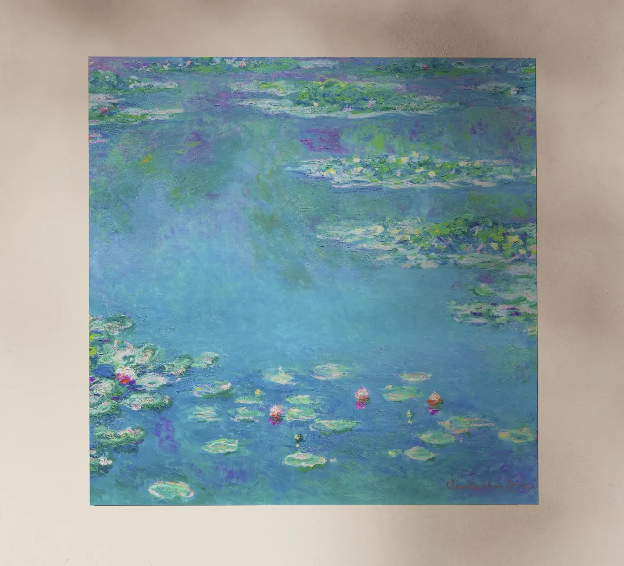 Ninfee di Claude Monet (1840-1926) pellicola backlit da Classic Art Prints