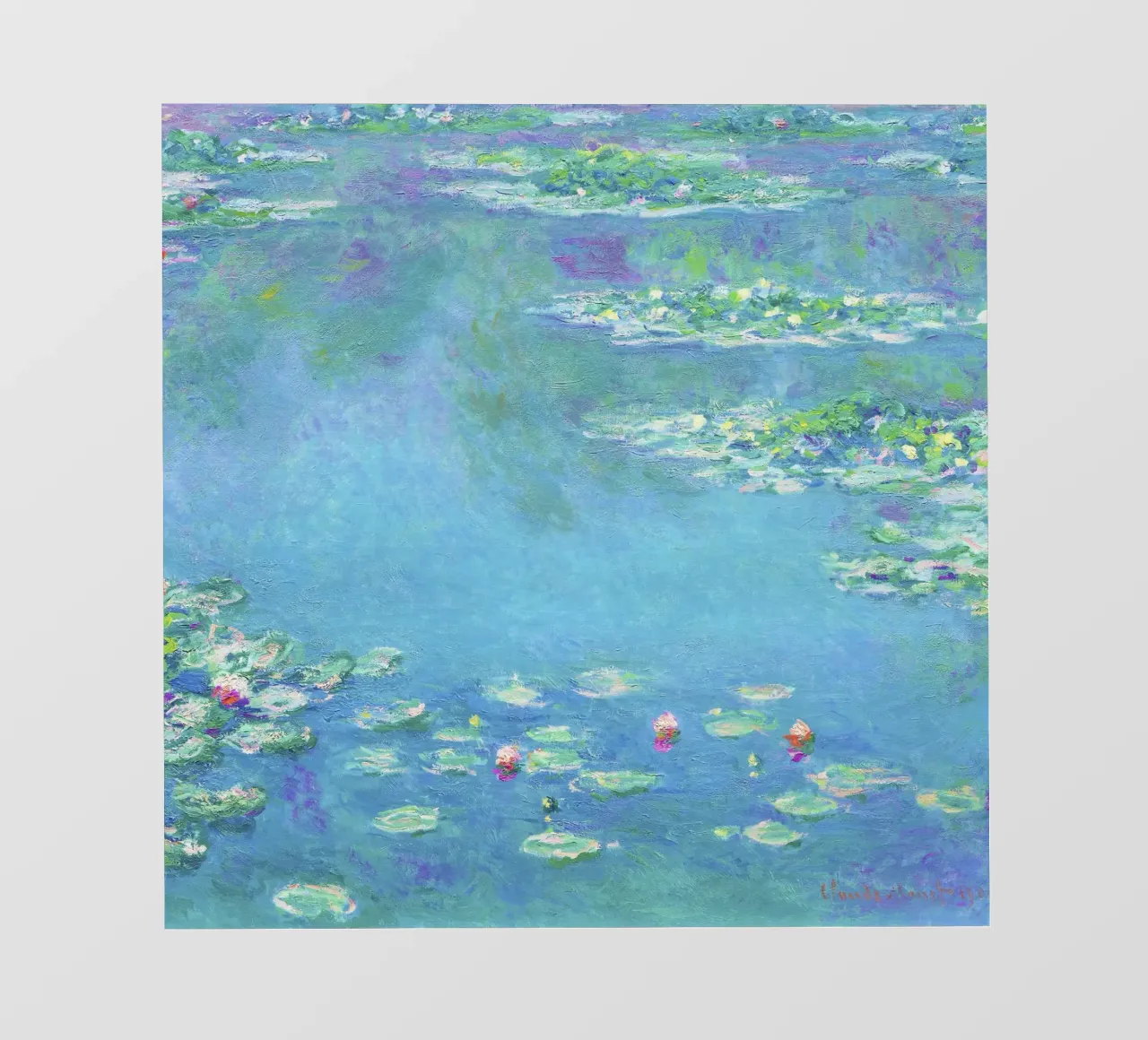 Ninfee di Claude Monet (1840-1926) pellicola backlit da Classic Art Prints