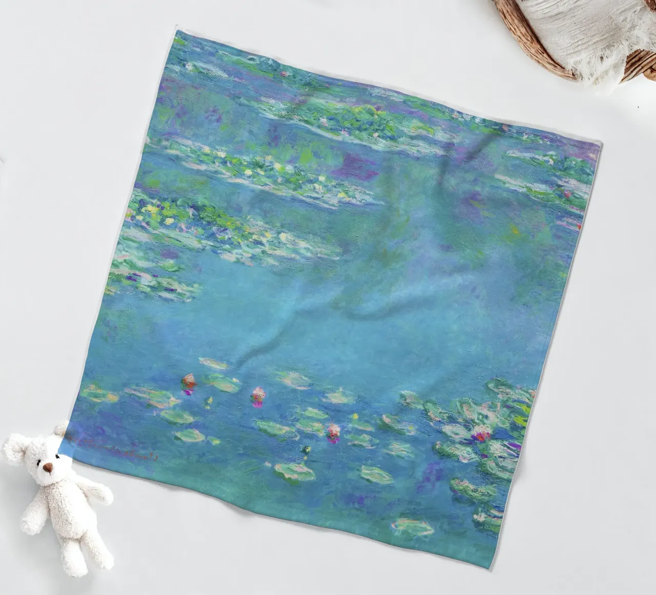 Ninfee di Claude Monet (1840-1926) coperta in pile da Classic Art Prints