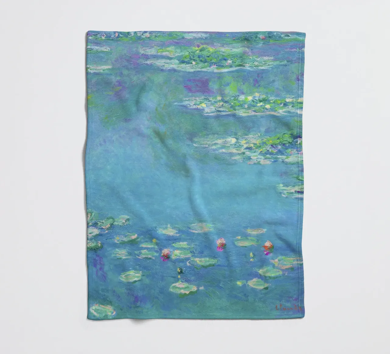 Ninfee di Claude Monet (1840-1926) coperta in pile da Classic Art Prints