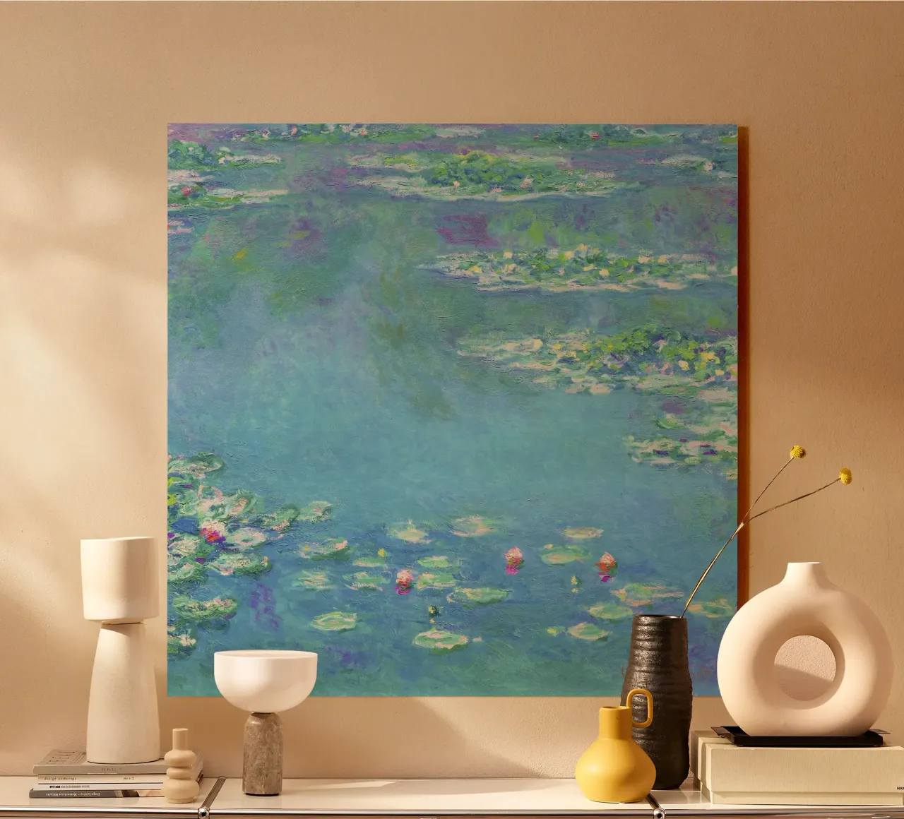 Ninfee di Claude Monet (1840-1926) alluminio dibond da Classic Art Prints