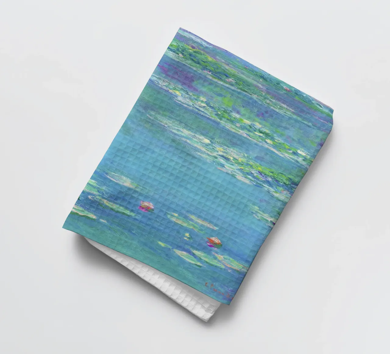 Ninfee di Claude Monet (1840-1926) canovaccio da cucina da Classic Art Prints