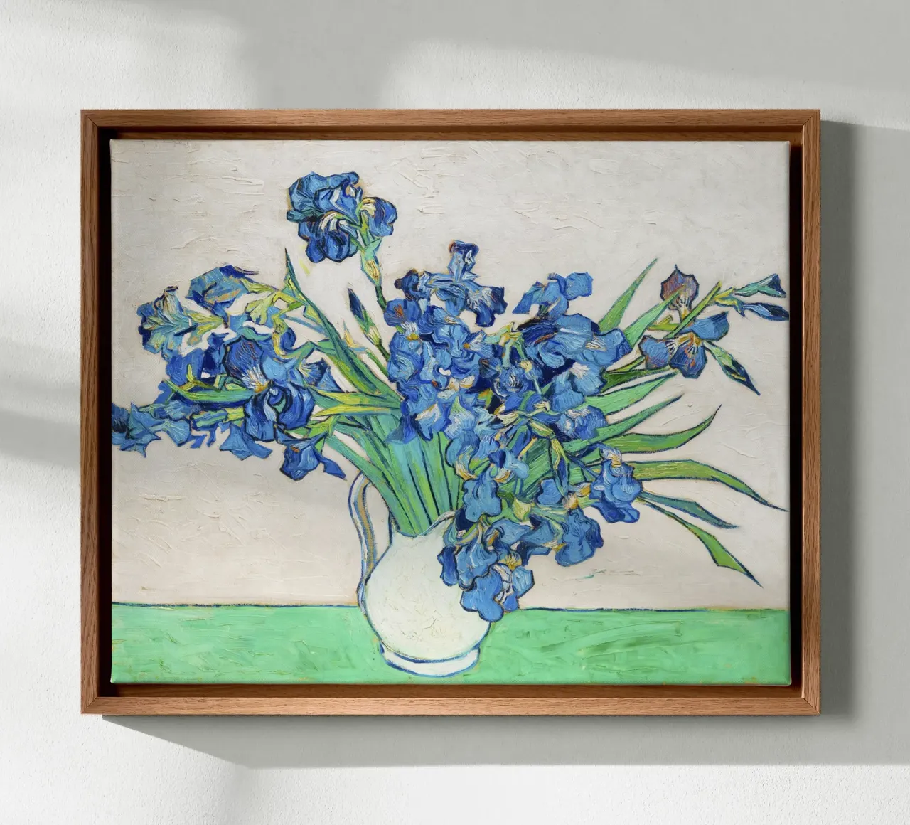 Iris di Vincent van Gogh (1890) è una delle sue opere più celebri. tela con Cornice a cassetta da Classic Art Prints