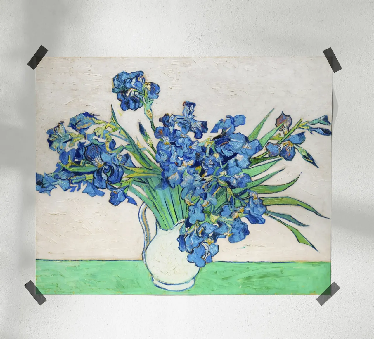 Iris di Vincent van Gogh (1890) è una delle sue opere più celebri. poster con telaio in legno da Classic Art Prints