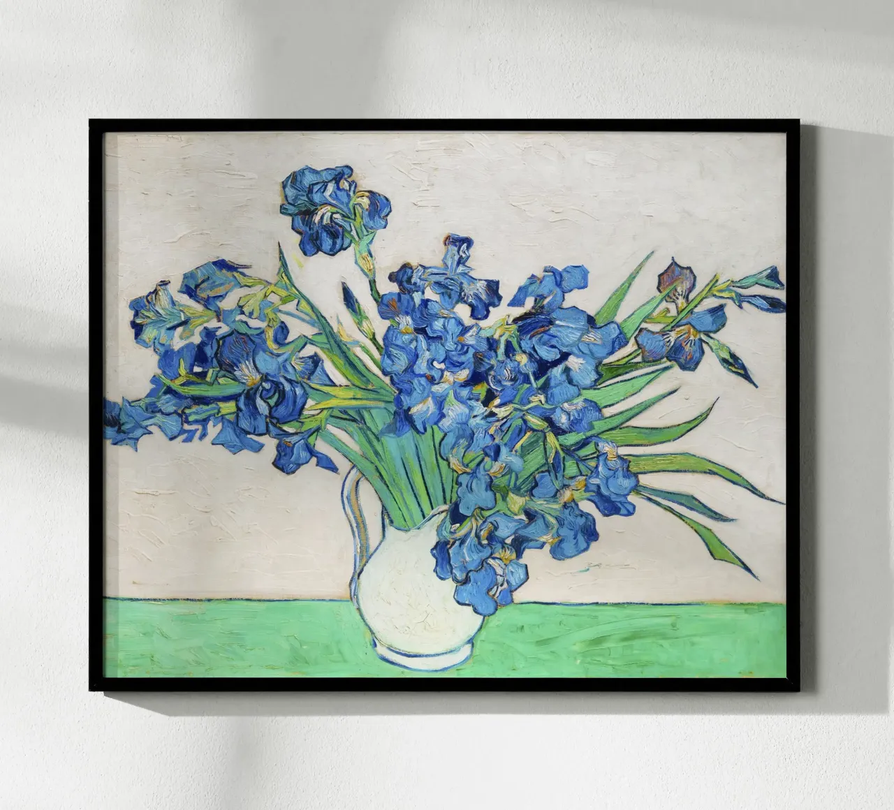 Iris di Vincent van Gogh (1890) è una delle sue opere più celebri. poster con telaio in legno da Classic Art Prints