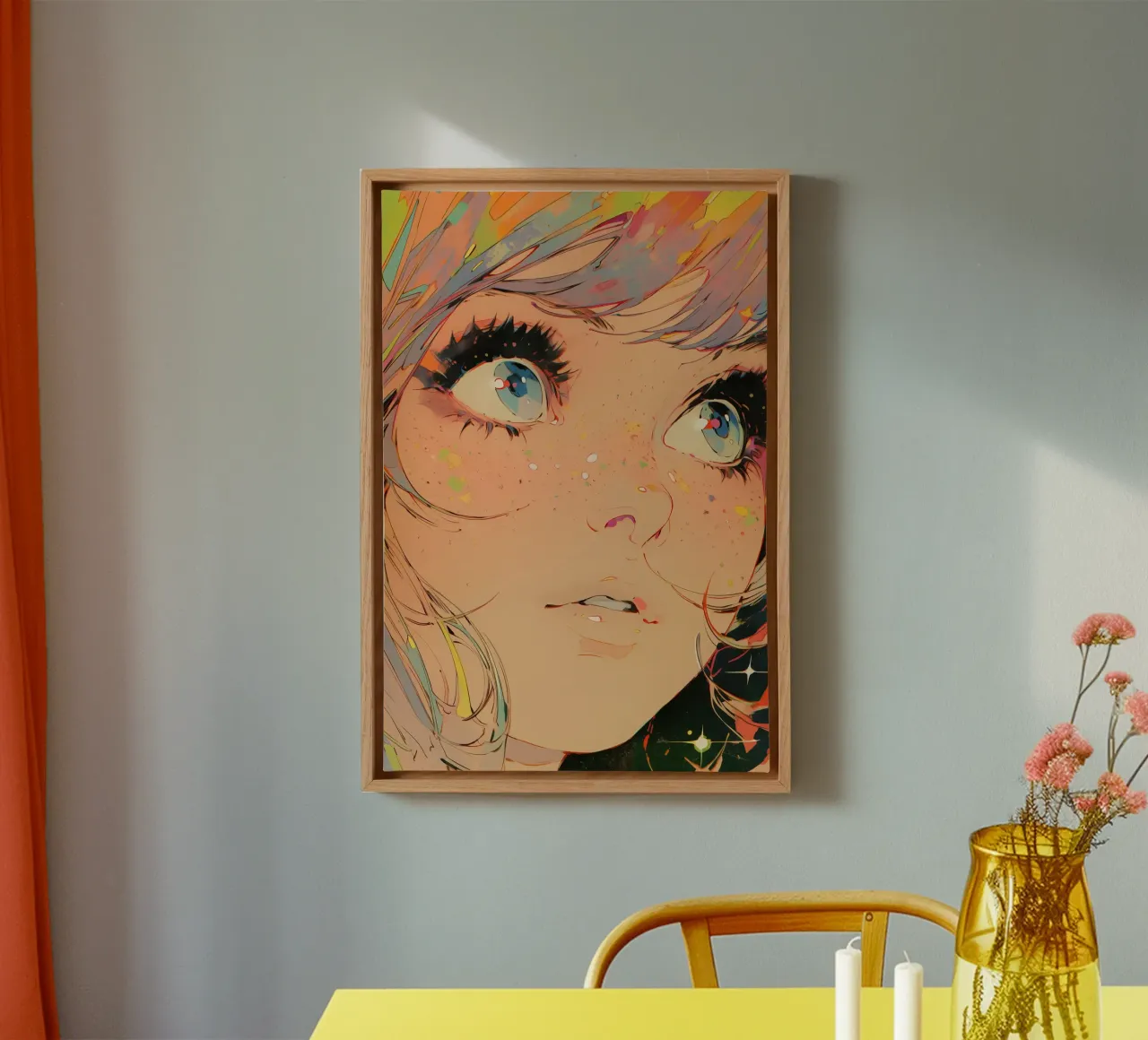 Pixie Pop Collection No 01 tela con Cornice a cassetta da treechild