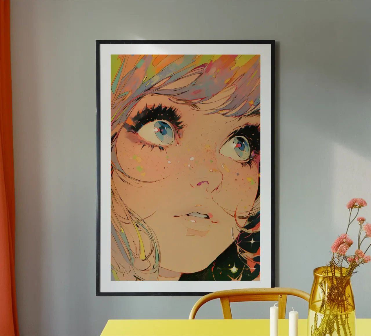 Pixie Pop Collection No 01 poster con telaio in legno da treechild
