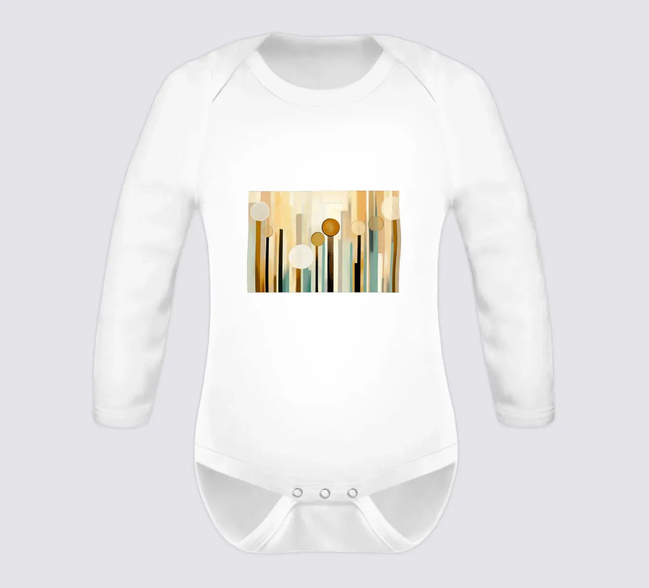 Abstrakte Formen Langarm Babybody von Imagine
