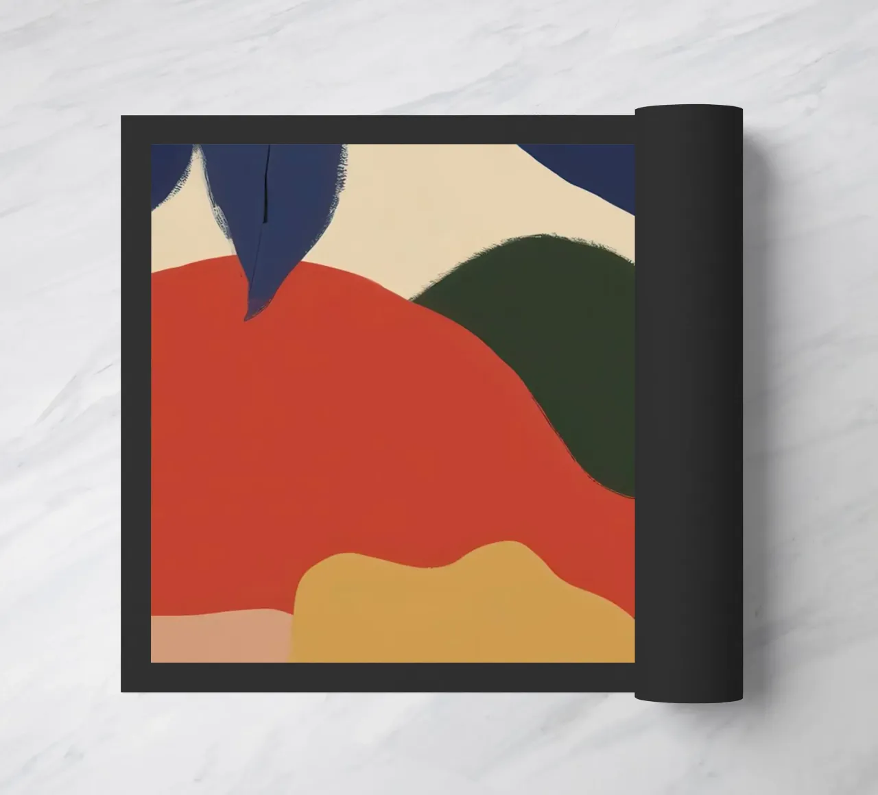 Abstract Foliage Forms doormat by Lyra Glaze